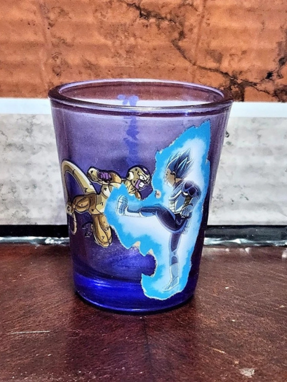 Toei Animation Dragon Ball Z shot glass Blue & Purple Drinkware